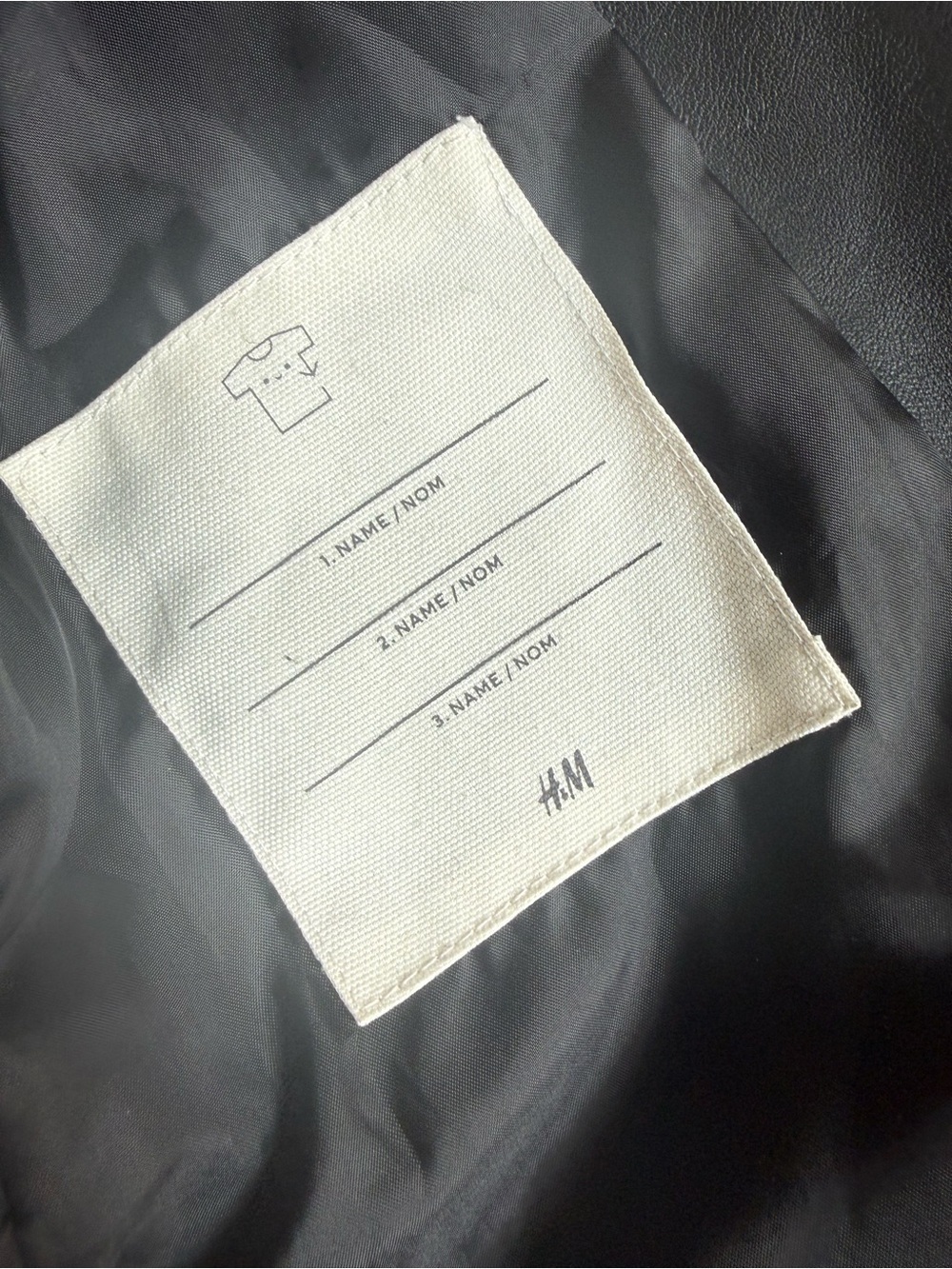 H&M leather bomber jacket size 6-7 - Picture 6 of 7